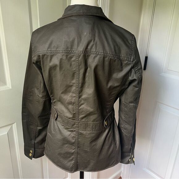 J. Crew Utility Olive Downtown Field Jacket Size Small - Picture 4 of 8
